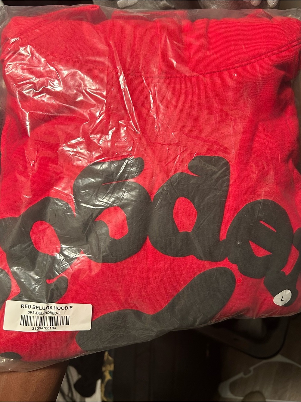 Red beluga spider hoodie